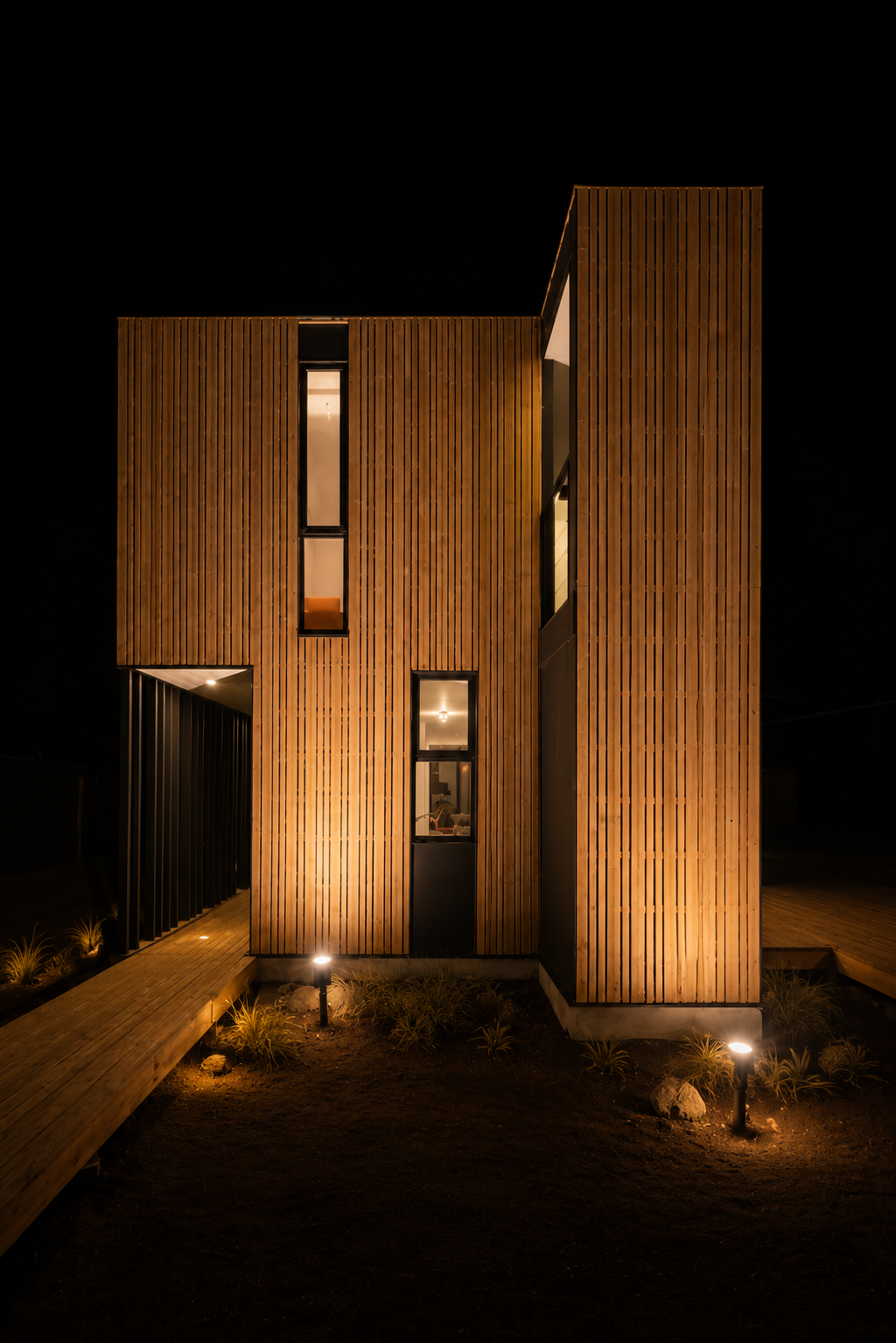 Casa SIP — planta modular generada por módulos SIP, arquitecto Alejandro Soffia